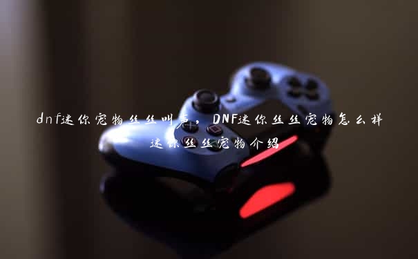 dnf迷你宠物丝丝叫声，DNF迷你丝丝宠物怎么样 迷你丝丝宠物介绍